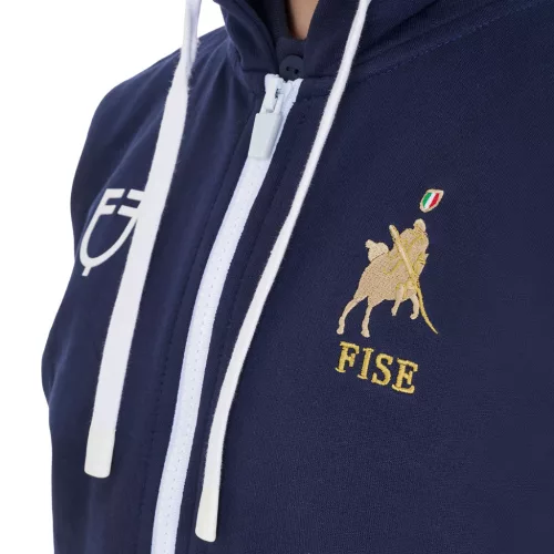 Gyerek unisex kapucnis pulcsi Equestro X FISE