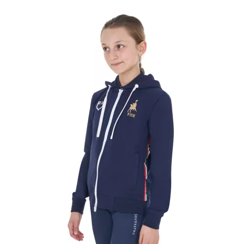 Gyerek unisex kapucnis pulcsi Equestro X FISE
