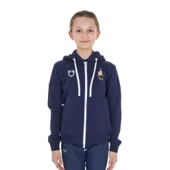 Gyerek unisex kapucnis pulóver Equestro X FISE