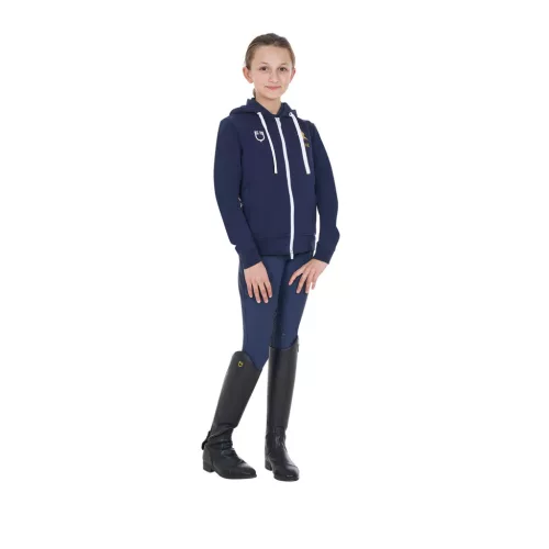 Gyerek unisex kapucnis pulóver Equestro X FISE
