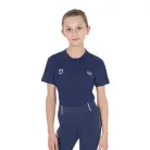 Equestro Gyerek unisex slim fit póló Equestro X FISE