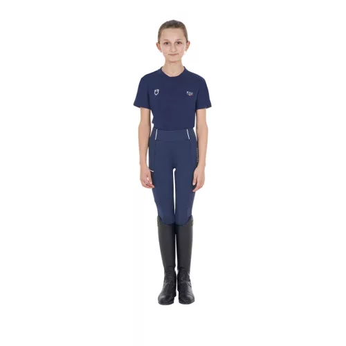 Equestro Gyerek unisex slim fit póló Equestro X FISE