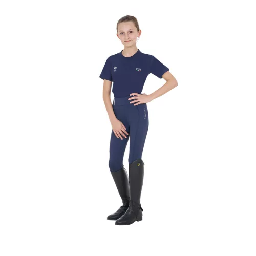 Equestro Gyerek unisex slim fit póló Equestro X FISE