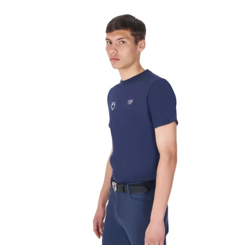 Férfi slim fit póló Equestro X FISE
