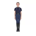 Equestro Gyerek unisex polo póló technikai anyagból Equestro X FISE