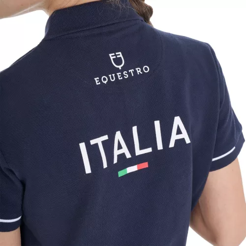 Equestro Gyerek unisex polo póló technikai anyagból Equestro X FISE