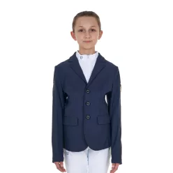 Gyerek unisex háromgombos versenykabát Equestro X FISE