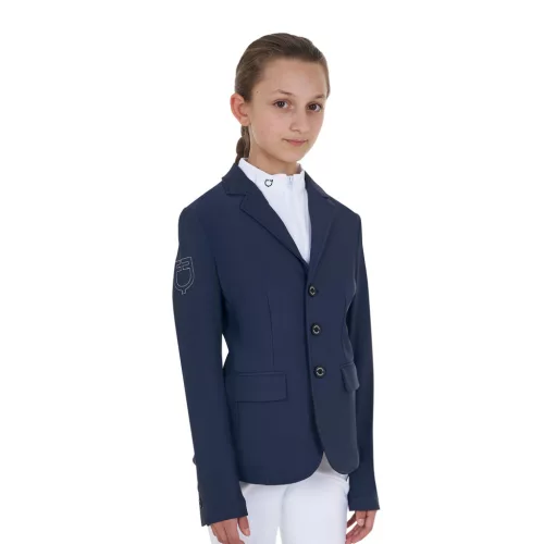 Gyerek unisex háromgombos versenyzakó Equestro X FISE