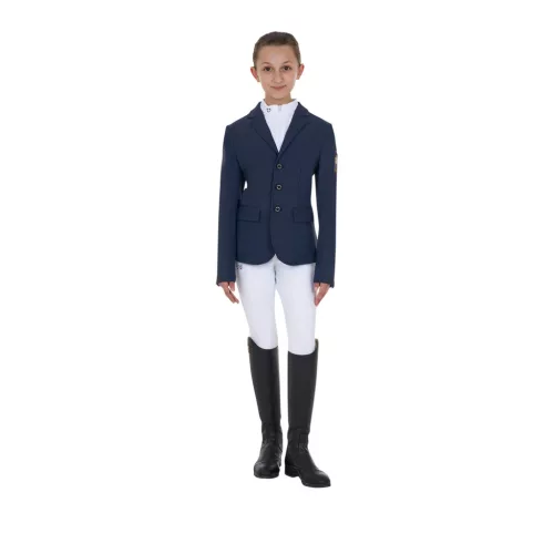 Gyerek unisex háromgombos versenyzakó Equestro X FISE