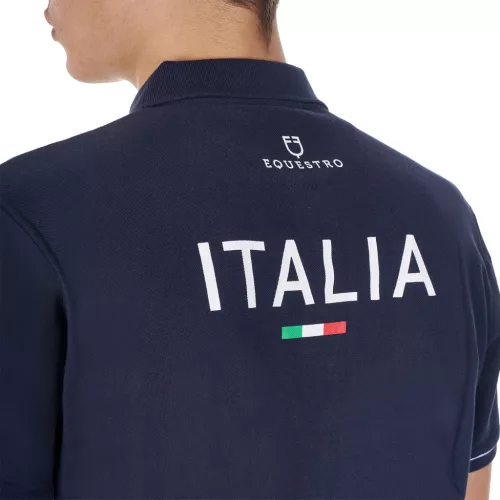 Férfi három gombos edzőpóló Equestro X FISE