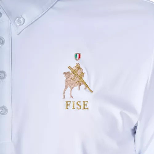Férfi versenypóló Equestro X FISE