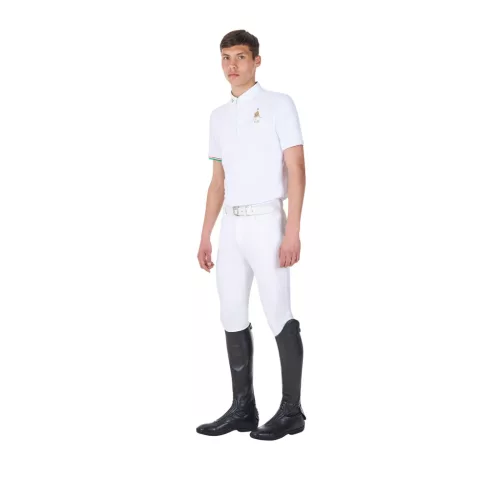 Férfi versenypóló Equestro X FISE