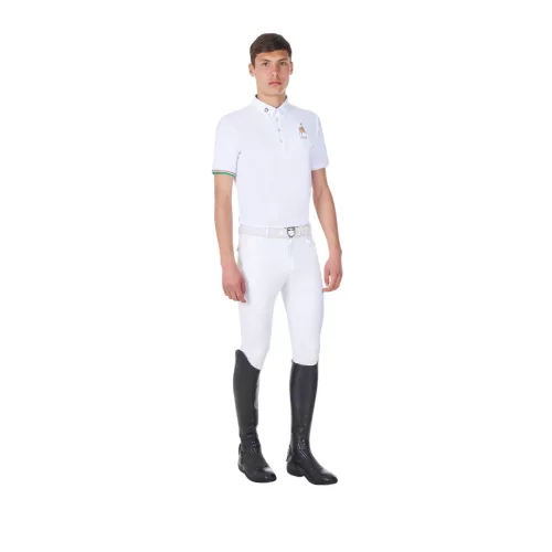 Férfi versenypóló Equestro X FISE