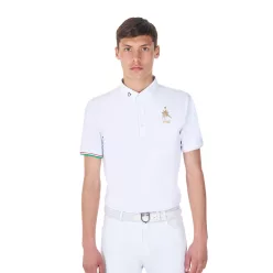 Férfi verseny póló Equestro X FISE