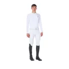 Férfi hosszú ujjú versenypóló Equestro X FISE