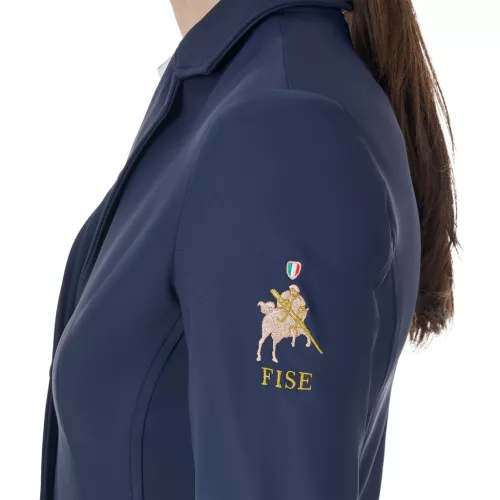 Női háromgombos versenykabát Equestro X FISE