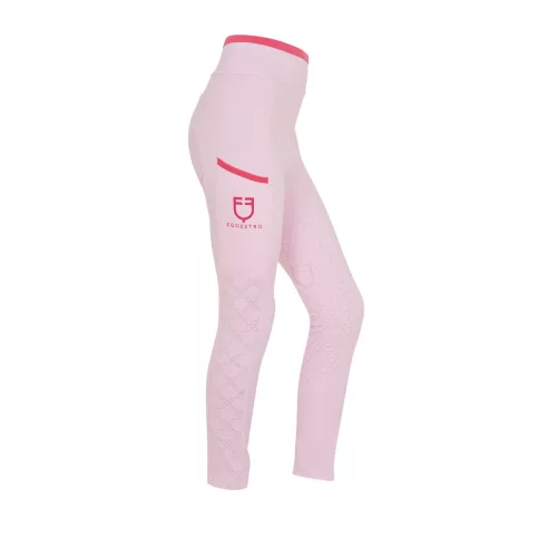 Lány leggings perforált díszítéssel