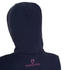 Equestro Gyerek kapucnis pulóver cipzárral és szivacsos betűkkel