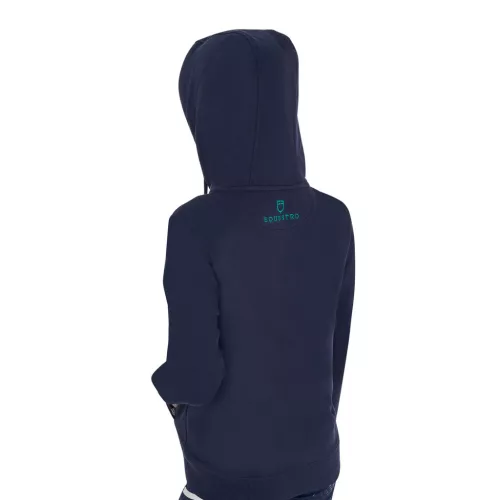 Equestro Gyerek kapucnis pulóver cipzárral és szivacsbetűkkel