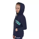 Equestro Gyerek kapucnis pulóver cipzárral és szivacsbetűkkel