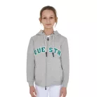 Equestro Gyerek kapucnis pulóver cipzárral és szivacsbetűkkel