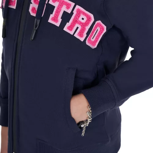 Equestro Gyerek kapucnis pulóver cipzárral és szivacsbetűkkel