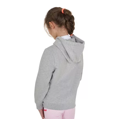 Equestro Gyerek kapucnis pulóver cipzárral és szivacsos betűzéssel