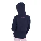 Equestro Gyerek kapucnis pulcsi cipzárral és szivacs betűkkel