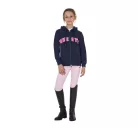 Equestro Gyerek kapucnis pulcsi cipzárral és szivacs betűkkel