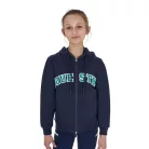 Equestro Gyerek kapucnis pulcsi cipzárral és szivacs betűkkel