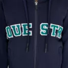 Equestro Gyerek kapucnis pulcsi cipzárral és szivacs betűkkel