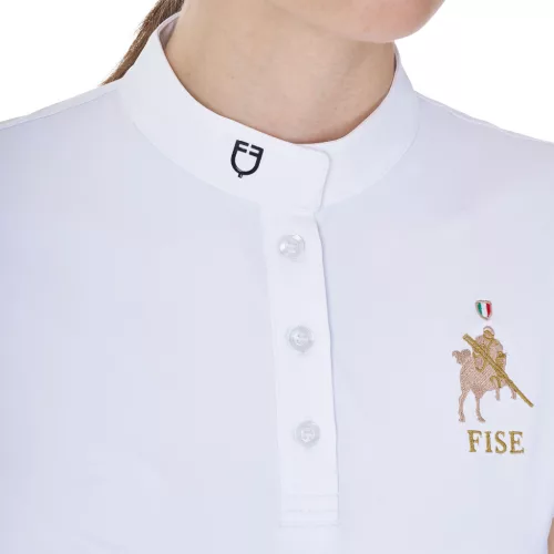 Női karcsú versenypóló Equestro X FISE