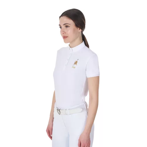 Női karcsú versenypóló Equestro X FISE