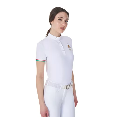 Női karcsú versenypóló Equestro X FISE