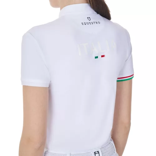 Női slim fit versenypóló Equestro X FISE