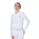 Női hosszú ujjú versenypóló Equestro X FISE
