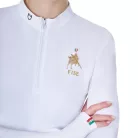 Női hosszú ujjú versenypóló Equestro X FISE