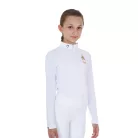 Lány hosszú ujjú verseny póló Equestro X FISE
