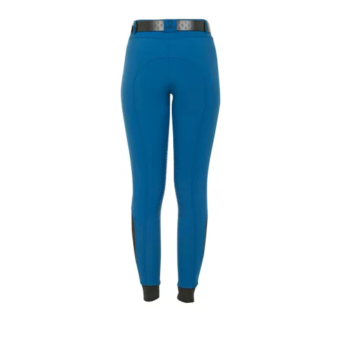 Női slim fit markolatú lovaglónadrág logóval