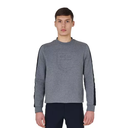 Equestro Férfi pamut pulóver logóval