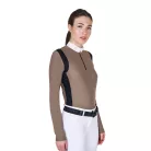 Női slim fit póló technikai anyagból