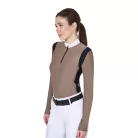 Női slim fit póló technikai anyagból