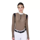 Női slim fit póló technikai anyagból