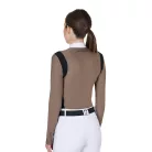 Női slim fit póló technikai anyagból