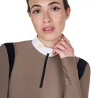 Női slim fit póló technikai anyagból