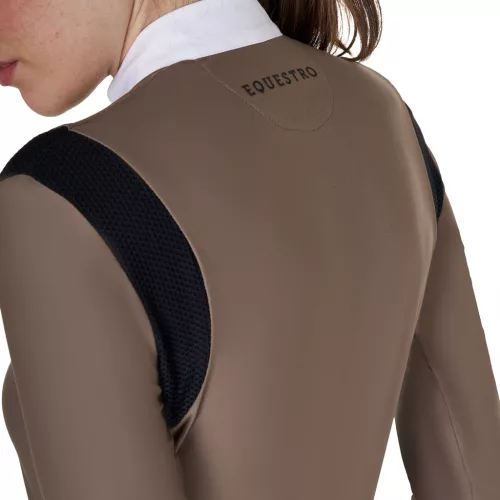 Női slim fit póló technikai anyagból
