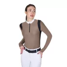 Női slim fit póló technikai anyagból
