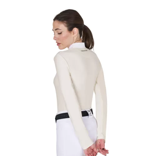 Női slim fit gombos versenypolo