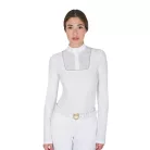 Női slim fit gombos verseny póló