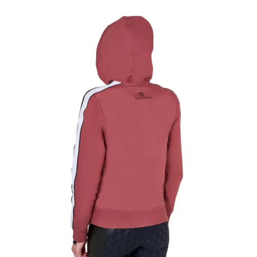 Equestro Női kapucnis pulóver elülső cipzárral